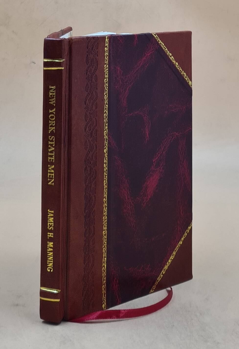 New York State Men Leather Bound Library Edition With Biographic Details  