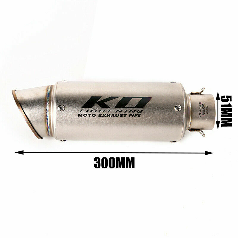 KO For Honda CBR500R CB500X CB500F Motorcycle 51mm Exhaust Muffler