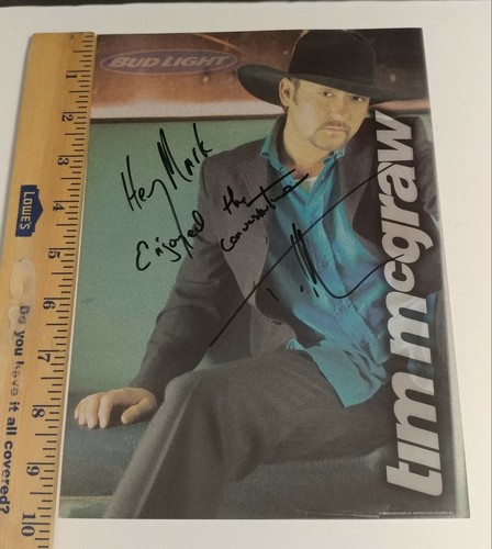 TIM McGRAW Collection-RARE-T-SHIRTS, GREAT HITS CDs AUTOGRAPHED PIX-4 ONE PRICE - Picture 4 of 11