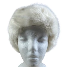 Winter Fluffy Faux Fur White Headband Women’s Cold Weather Accessories One Size