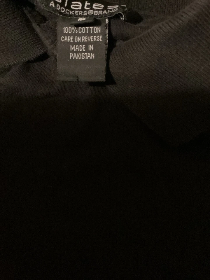 Camisa grande negra vintage Slate’s manga larga cuarto abotonada para hombre Foto 3 de 3