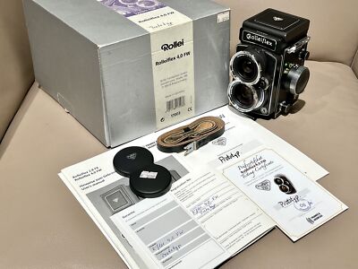 New Rollei Rolleiflex 4.0FW TLR Camera Prototype Black Lizard
