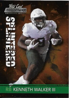 KENNETH WALKER III RC 2021 Wild Card Splintered #ANSP-3