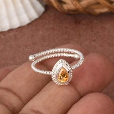 Teardrop Kingman Turquoise Multi Band Ring 925 Sterling Silver Handmade Jewelry