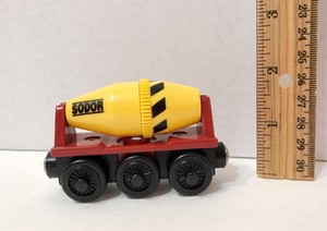 wooden cement mixer toy