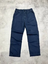 J.W. Anderson Uniqlo Navy Blue Drawstring Staight Pants Size S