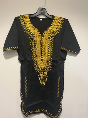 African clothing for men/women-Dashiki S-8X  black