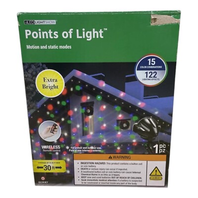Led Light Show Points Of Light Motion And Static Modes 30 Feet Coverage w Remote