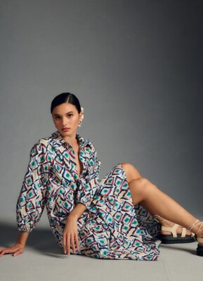 bettina midi shirt dress Maeve Bettina Cotton Midi Shirtdress