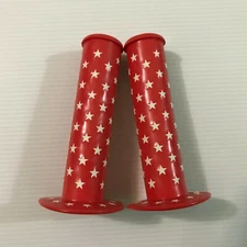 Red Grips Star Old School BMX Bicycle Kuwahara GT Redline Mongoose Hutch Haro