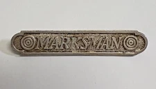 WWI U.S. MARINE CORPS & ARMY MARKSMAN BADGE INSIGNIA PIN-BACK STERLING