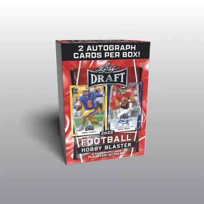 2022 Leaf Draft Football Hobby Blaster Box FACTORY SEALED 2 AUTOGRAPHS