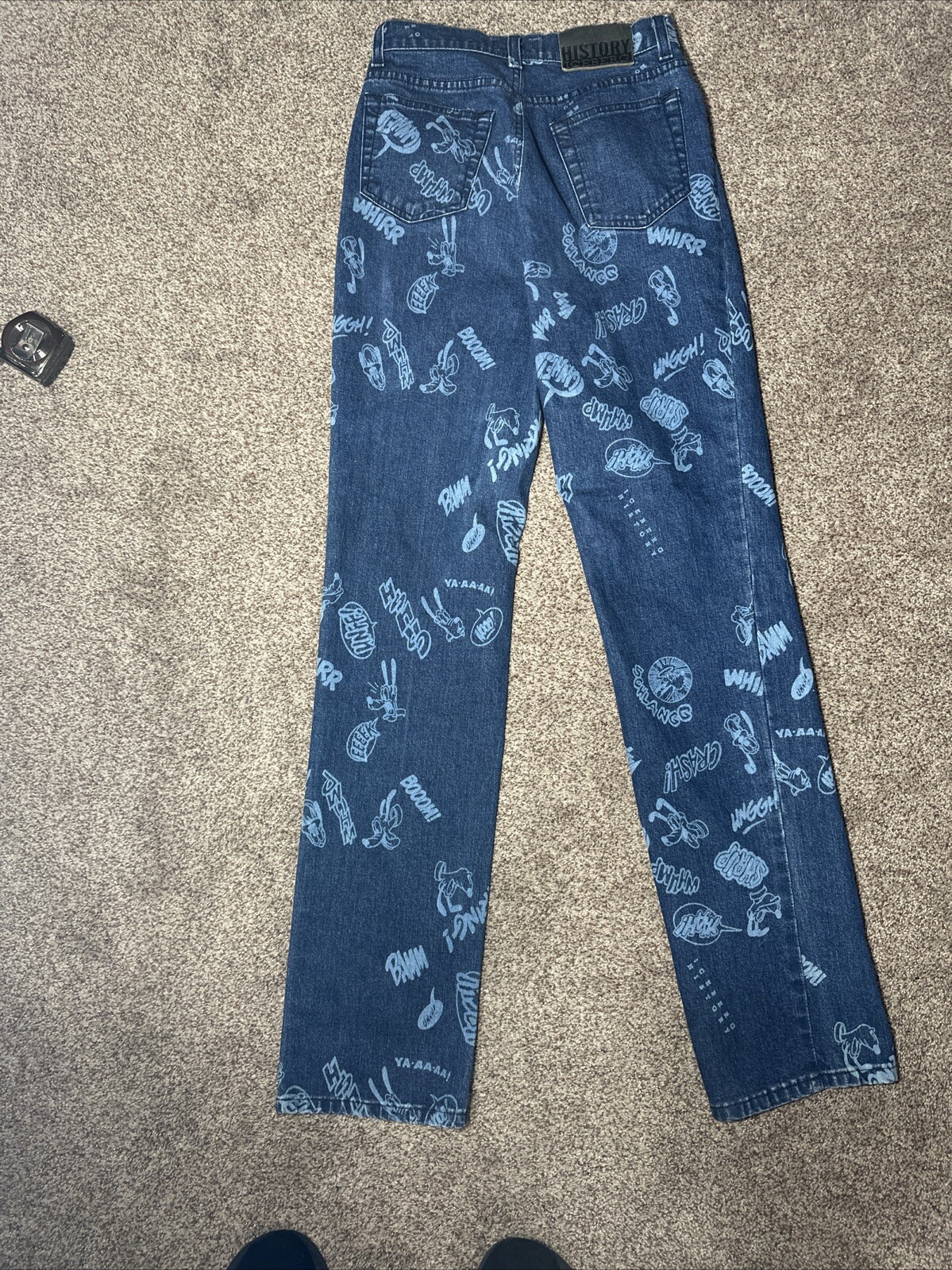 Iceberg History Disney Goofy 1990s Blue Jeans Pants V… - Gem
