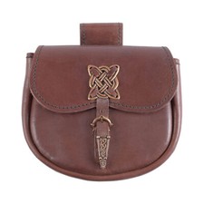 G&uuml;rteltasche mit keltischen Zierbeschl&auml;gen Wikinger Tasche Mittelalter Tasche