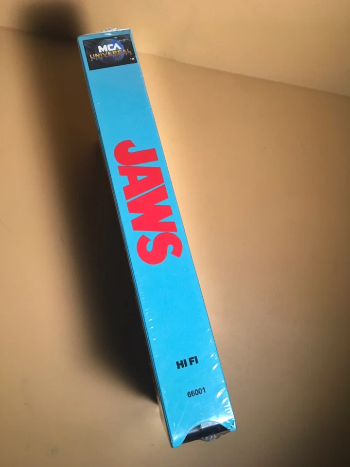 JAWS (VHS, 1991) Factory Sealed VCR Tape - Watermarks - Near Mint - Image 4 of 4