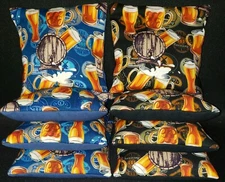 Set of 8 Pub Craft Beer On Tap Cornhole Bags ***FREE SHIPPING***