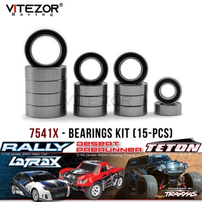 15Pcs 7541X Bearings Kit for Traxxas 1/18 LaTrax Rally Desert Prerunner Teton 4W