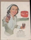 1952 COCA-COLA Original Vintage Promo Ad
