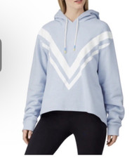 Tory Burch Sport Hoodie Sweatshirt Hooded Lavender Purple Small