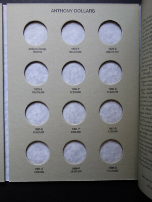 H.E. Harris Eisenhower-Anthony Dollars Folder 1971-1999 - Coin - Foto 7