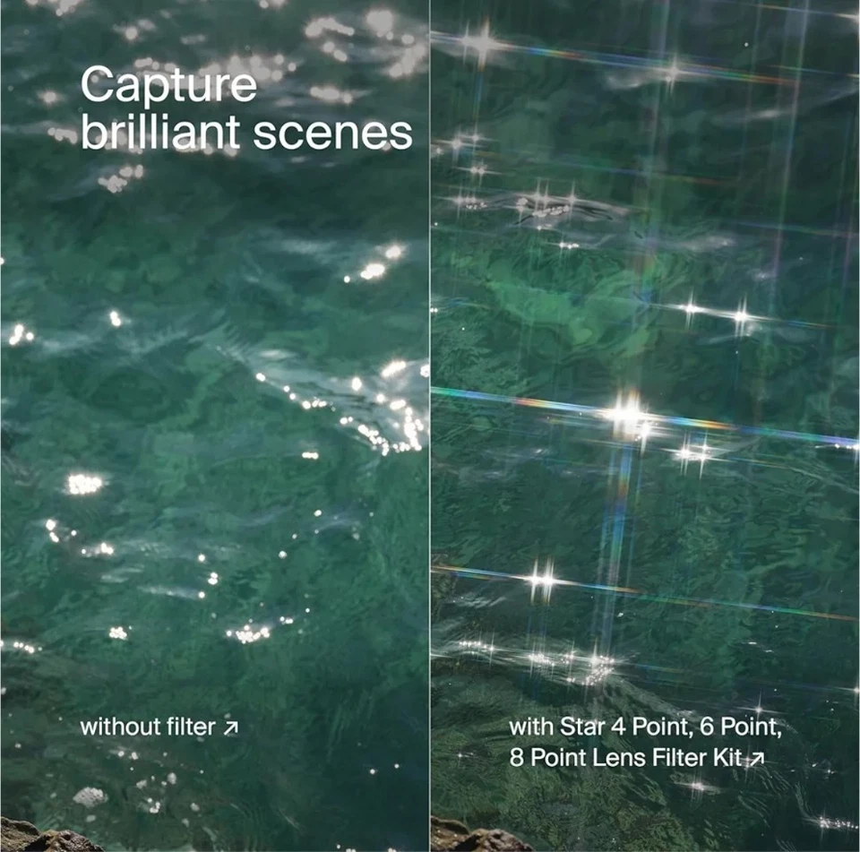 Gobe 72mm Stellar Filter Kit with 4-Point, 6-Point and 8-Point Star Lens Filters - Image 3 of 3