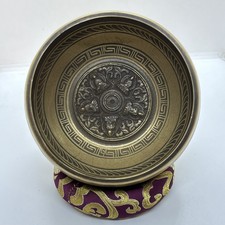 Buddha Singing Bowl 5.9" Hand Hammered in Nepal - Yoga Sound bowl (D4S31)