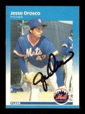 1987 Topps 20 Jesse Orosco signed auto autograph  black sharpie BXCP60