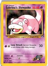 Sabrina's Slowpoke 95/132 Common Gym Heroes Pokemon Unlimited LP on eBay
