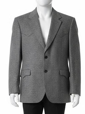 Circle S Jacket 44R Blazer Western Sport Coat Rockabilly Vtg Mens Lambs Wool