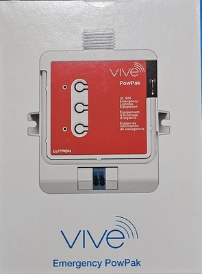 Lutron VIVE RMJS-8T-DV-B-EM PowPak Dimming Module 0-10V / 120V/277V, 8A