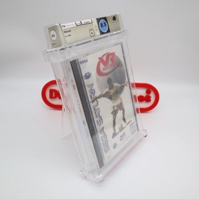 Sega Saturn Game VR SOCCER - WATA GRADED 8.5 A! NEW & Factory Sealed!