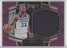 2021 Panini Select Throwback Memorabilia Purple Prizm 23/99 Andrew Wiggins 14cm