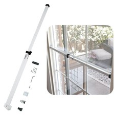 SECURITYMAN Sliding Door Security Bar-Child Proof Lock Bar White
