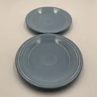 Fiestaware Set of 2 Periwinkle Blue 7.25" Salad Plates USA