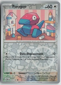 Porygon 142/182 Reverse Holo Common SV04: Paradox Rift