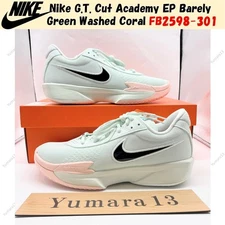 Nike G.T. Cut Academy EP Barely Green Washed Coral FB2598-301 Men's Size