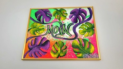 Bild Graffiti Kunst Street Art Abstract Canvas Modern Acryl Handgemalt bremen