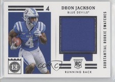 2021 Chronicles Draft Picks Encased Substantial Rookie Swatches Deon Jackson b2g