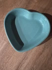 NEW FIESTA WARE Medium HEART BOWL DIP FRUIT CANDY DESSERT turquoise blue