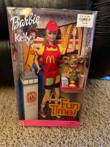 VTG 2001 Barbie and Kelly McDonald's Fun Time! Set Mattel #29395 NIB New In Box