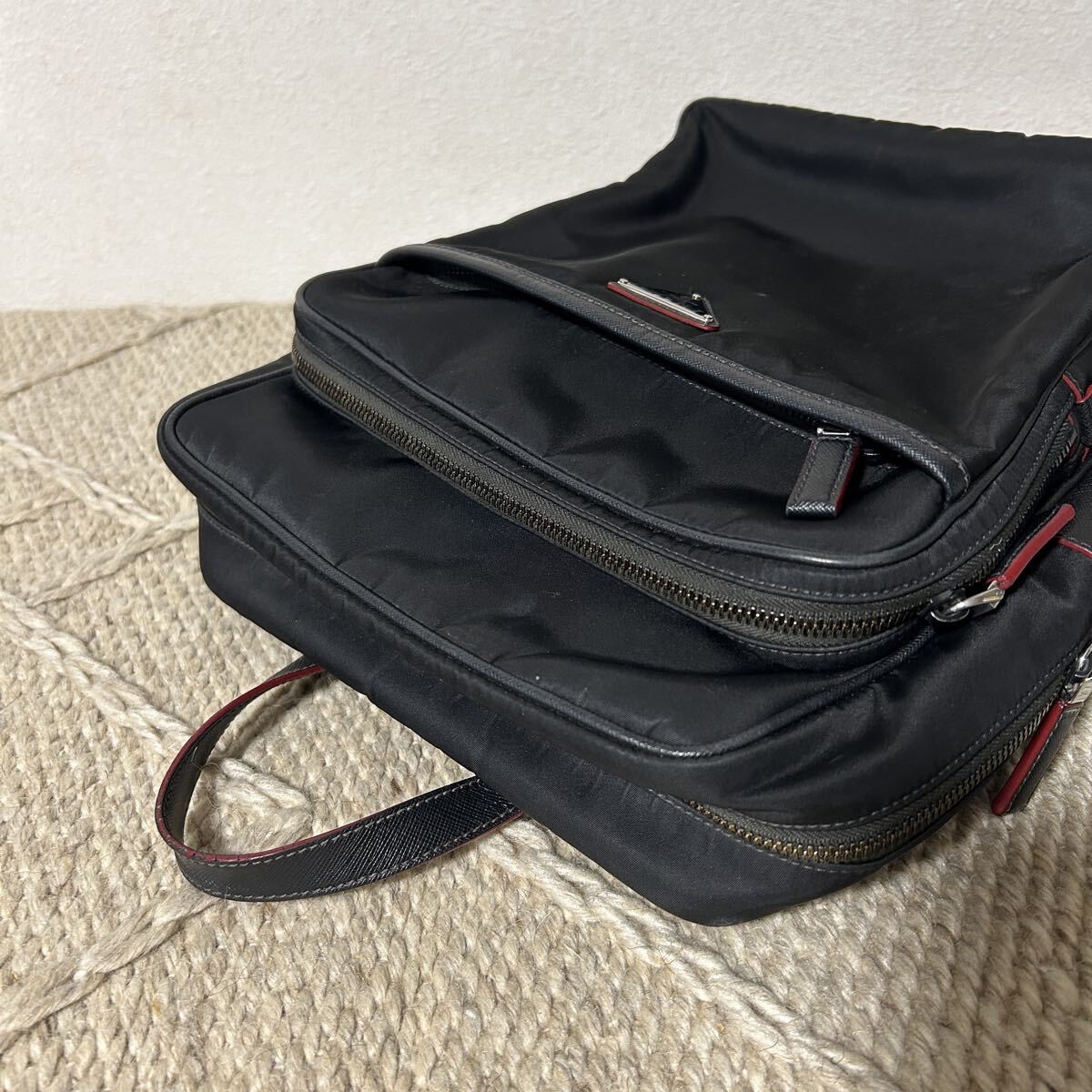PRADA Nylon Black Backpack 2VZ064 from japan thumbnail 5