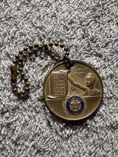 Vintage 1953 American Legion Membership Roundup Medal Token Whitehead & Hoag