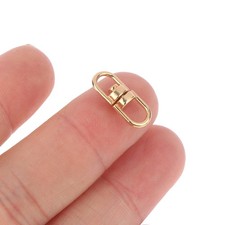 20pcs Metal Rotate Buckle Key Rings Holder Connectors Pendants Accessories