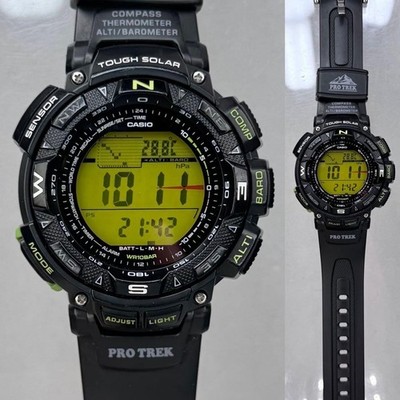 CASIO PRO TREK PRG-240-1BJF Color Display Series Tough Solar Watch Excellent JP