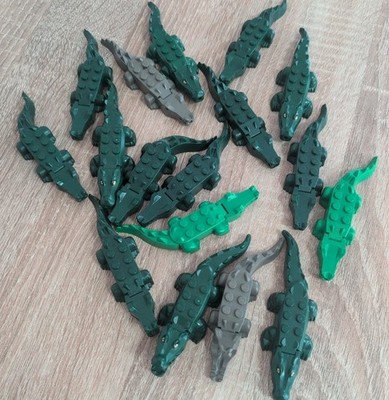 15x LEGO Krokodile Konvolut Tiere verschiedene Farben Original LEGO