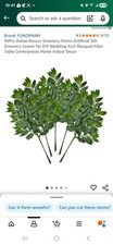 36Pcs Italian Ruscus Greenery Stems Artificial Silk Greenery Leaves for DIY W...