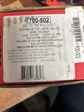 Robertshaw 710-502 Millivolt Gas Valve Replaces B67ra56