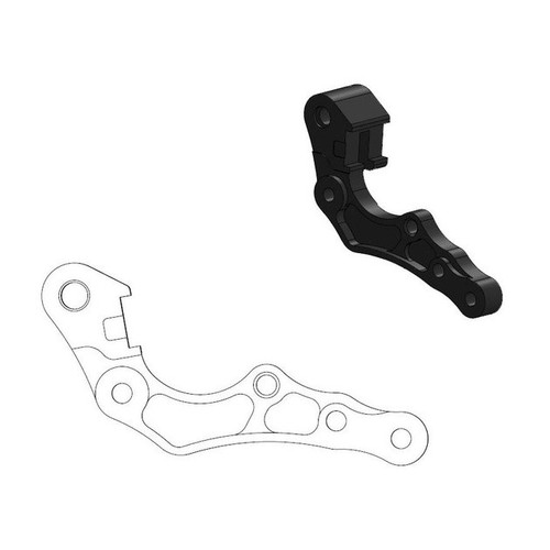 Moto-Master 270mm Rotor Brake Caliper Adapter Front #211125-PU Husqvarna/Gas Gas