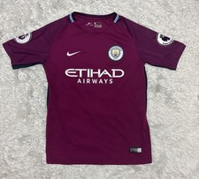 Nike Manchester City Etihad Airways Soccer Jersey Kids M 10/12 Bruyne 17