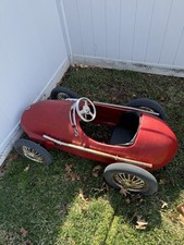Vintage Red Ferrari Giordani Pedal Car Rare